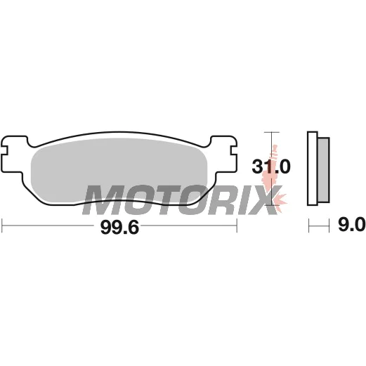 Brzdové destičky -BREMBO- 07YA37SP, Yamaha TW125, YP250 Majesty, YZF-R1, YZF-R6 (1999-2003)