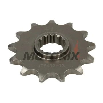 Přední pastorek -JT- JTF432,13, 13 zubů, Betamotor Jonathan 350 2001-2010, Kawasaki KLX 400 2003, Suzuki DR 250 1990-1995, DR 350 1990-1999, DR-Z 250 2001-2007, DR-Z 400 2000-2017, GSF 250 1995-2000, RM 250 2000-2012