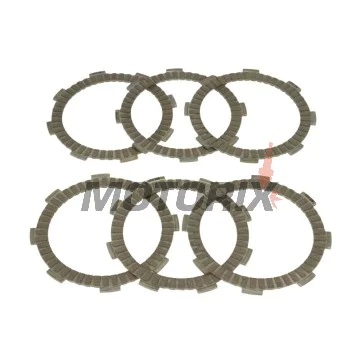 Sada spojkových lamel -TRW- MCC134-6, Honda CB 250/CM 250 Custom/CMX 250 Rebel/CRF 150 (2007-2020)/Kawasaki KMX 125/KX 80-100-85 (1998-2013)/Suzuki RM 100 (2003-2008)/Loncin Conqueror 200 (2005-2006)
