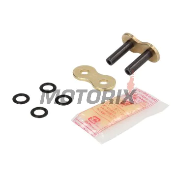 Spojovací článek -DID- velikost 530, pro řetěz 530VX3G&B, ZJ, zesílený, zlatá/černá