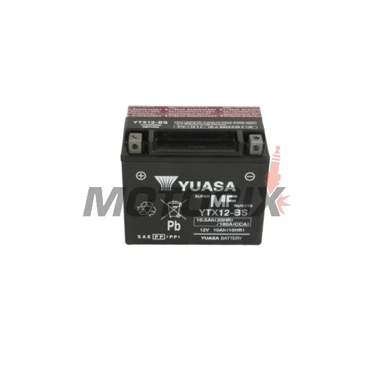 Akumulátor -YUASA- YTX12-BS, 11Ah 12V