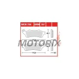 Brzdové destičky -TRW- MCB704SRM, sintrované, Aprilia Leonardo, Honda Blackbird/Silver Wing/Gold Wing/Deauville/VFR/Varadero/VTX, Kawasaki Vulcan 650, Malaguti Ciak, Peugeot Looxor (1985-2020)