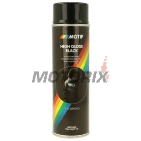 Akrylová barva ve spreji -MOTIP- černá, matná, 500ml