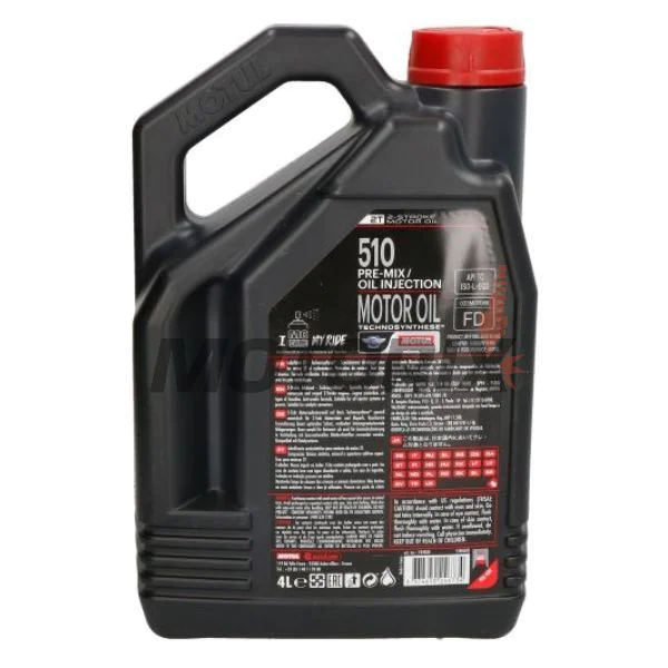 2taktní olej -MOTUL- 510, 2T, polosyntetika, 4L