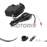 USB adaptér se zapalovačem -4 RIDE- 12V, 2xUSB (3.1A) + voltmetr - univerzální