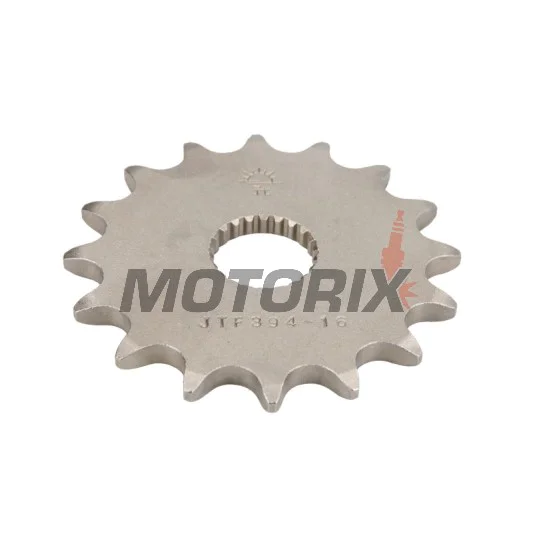 Přední pastorek -JT- JTF394,16, 16 zubů, Aprilia AF1 125 1988-1994, Classic 125 1996-1999, Climber 240/280/300 1989-1996, MX 125 2004-2007, červený Rose 125 1988-1999, RS 125 1993-2013, RX 125 1990-1997, 2000, 2008-2010, SX 125 2008-2010
