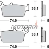 Brzdové destičky -TRW- MCB575RSI, CPI Sahel 125, Gas Gas EC/FSE/FSR/MC/SM 125-515cc, Honda CR/CRM/XR 50-650cc, Kawasaki KDX/KLX/KX 125-500cc, Suzuki DR-Z/RM 125-400cc, Yamaha WR/YZ 125-426cc