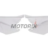 Zadní boční plasty -POLISPORT- bílé, HONDA CR 125/250 2000-2001