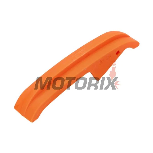 Vodítko řetězu -POLISPORT- oranžový, polyuretan, KTM EXC, EXC-F, SX, SX-F, XC, XC-F 125-500 2022-2024