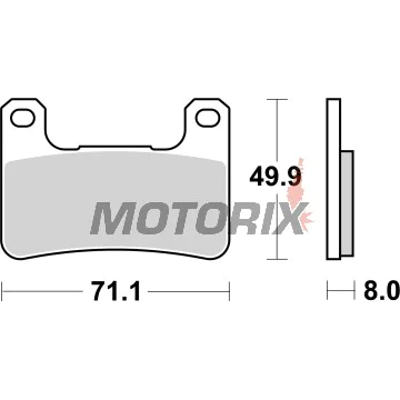 Brzdové destičky -BREMBO- 07SU27SA, Kawasaki KLE/Z 650-1000 Versys/ABS, Suzuki GSX/GSX-R 600-1300 Hayabusa/B-King/GSX-R 750-1000