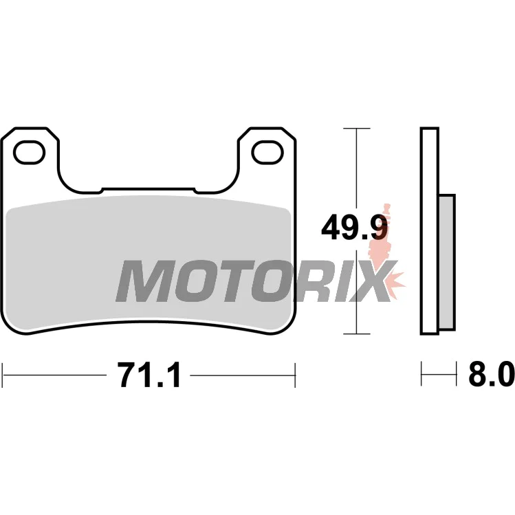 Brzdové destičky -BREMBO- 07SU27SA, Kawasaki KLE/Z 650-1000 Versys/ABS, Suzuki GSX/GSX-R 600-1300 Hayabusa/B-King/GSX-R 750-1000
