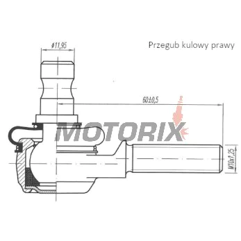 Vnější čep řízení -4 RIDE- Suzuki LT 250 1987-1998, Suzuki LT-F 250/300 1997-2002