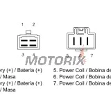 Regulátor dobíjení -DZE- regulátor dobíjení, 12V, 35A, HONDA VTX 1300 2003-2009