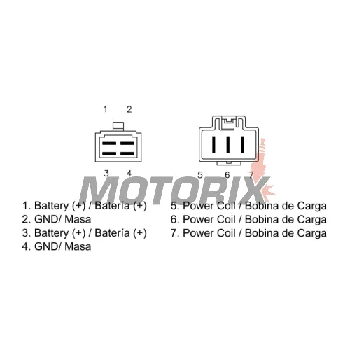 Regulátor dobíjení -DZE- regulátor dobíjení, 12V, 35A, HONDA VTX 1300 2003-2009