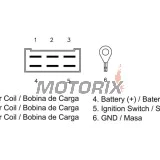 Regulátor dobíjení -DZE- regulátor dobíjení, 12V, 20A, APRILIA CLASSIC, LEONARDO, MX, PEGASO, RS, RX, SCARABEO, SX 125-650 1990-2008