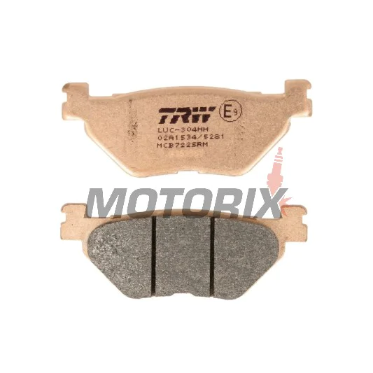 Brzdové destičky -TRW- MCB722SRM, sintrované, Yamaha TMAX/XP 500/530 (2001-2019)