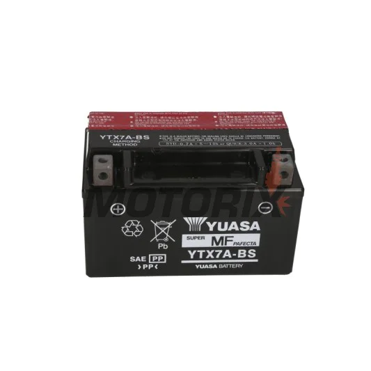 Akumulátor -YUASA- YTX7A-BS, 6Ah 12V