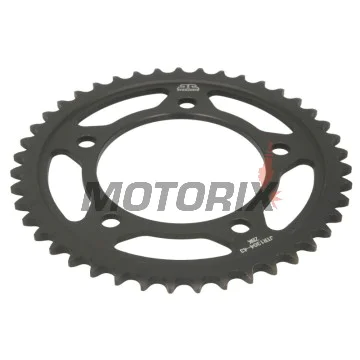 Zadní rozeta -JT- JTR1304,43ZBK, 43 zubů, černý zinek, ocelový, Honda CB 600 1998-2013, CB 650 2014-2019, CBF 500 2004-2008, CBF 600 2004-2013, CBR 600 1997-2000, 2011-2014, CBR 650 2014-2018, CBR 900 1996-1999, VT 750 1997-2007, 2010-2013
