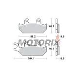 Brzdové destičky -TRW- MCB627, Yamaha XT600E/600Z Tenere, XTZ660 Tenere (1990-2003)