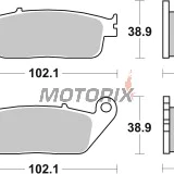 Brzdové destičky -BREMBO- 07HO34SP, Kymco People 250 (2005)