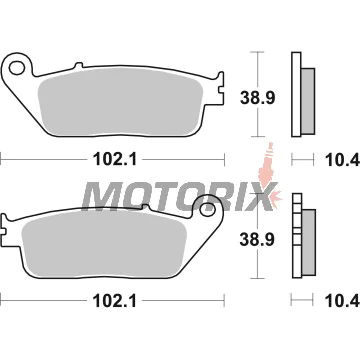 Brzdové destičky -BREMBO- 07HO34SP, Kymco People 250 (2005)