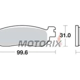 Brzdové destičky -TRW- MCB699, Yamaha VP X-City 250, YP Majesty 250, X-Max 125/250/400 ABS & Sport (1998-2017)