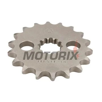 Přední pastorek -JT- JTF517,18, 18 zubů, Kawasaki GPZ 750 1985-1988, GPZ 900 1984-1994, ZR 1100 1992-1997, ZX 1100 1993-2001, ZX-12R 1200 2000-2005, ZX-14R 1400 2006-2020, ZZR 1100 1993-2001, ZZR 1200 2002-2005, ZZR 1400 2006-2019