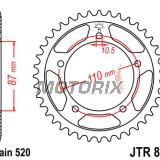 Zadní rozeta -JT- JTR823,49, 49 zubů, ocelový, Suzuki GS 500 1988-2010, GSF 250 1990-2000, GSX 250 1991-1993, GW 250 2012-2017, SFV 650 2009-2015, SV 650 2016-2019