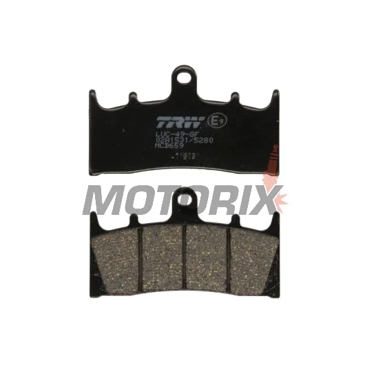 Brzdové destičky -TRW- MCB659, Kawasaki VN 1500/1600, ZR 1100, ZRX 1100/1200, ZX-6R 600/636, ZX-7R 750, ZX-9R 900; Suzuki GSF 1200, GSX 1400, GSX-R 1000, VZ 1600 - 1996-2008