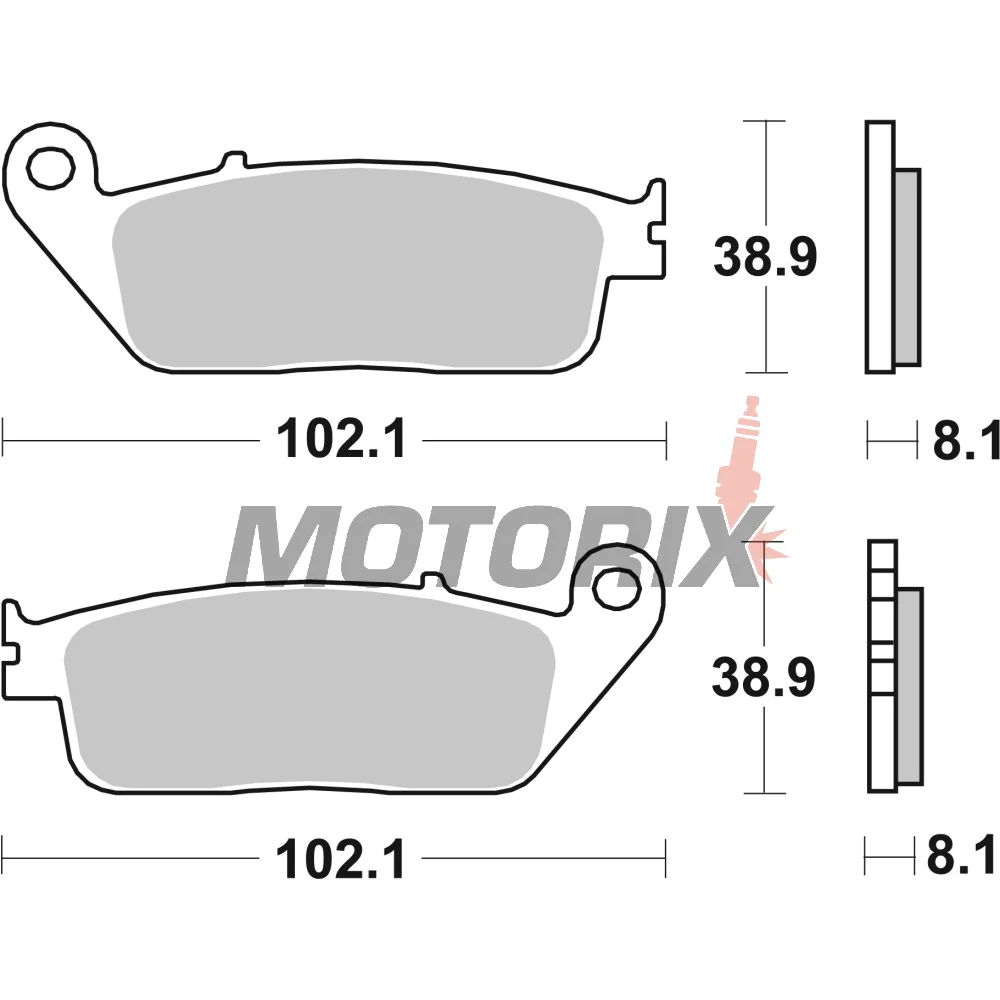 Brzdové destičky -BREMBO- 07074XS, BMW C Evolution 2013-2021
