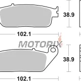 Brzdové destičky -BREMBO- 07074XS, BMW C Evolution 2013-2021