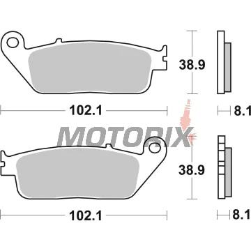 Brzdové destičky -BREMBO- 07074XS, BMW C Evolution 2013-2021