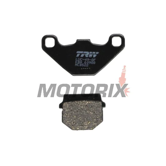 Brzdové destičky -TRW- MCB522, Adly Cat/G-Shock/Super Sonic/Thunderbike 50-125, Aprilia RS4 125, SX 50, Honda MB/MCX 80, Kawasaki AR/KD/KDX/KMX/KSR/KX 50-250, KTM SX 60/65, Peugeot Speedfight/Buxy/Trekker/Vivacity 50-100, Suzuki AH Address, RM 80X