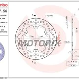 Brzdový kotouč -BREMBO- 68B40756, Yamaha DT/TDR/TT/WR/YZ 125-600 (1985-2004)
