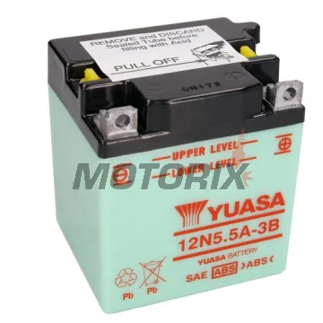 Akumulátor -YUASA- 12N5.5A-3B, 6Ah 12V