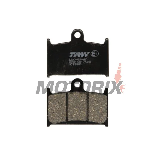 Brzdové destičky -TRW- MCB595, Suzuki GSX-R 400/750/1100 (1988-1995), Triumph Daytona, Rocket III, Speed Triple, Sprint, Thunderbird, Tiger, Trophy (1991-2016), Yamaha TZ250 (1990-2001)