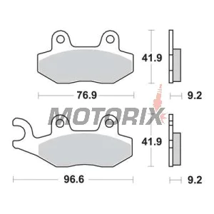 Brzdové destičky -TRW- MCB689, Kawasaki KLF/KVF/KX/KLX, Kymco Agility/Grand Dink/Stryker, Suzuki Burgman, Peugeot Satelis, Honda Rebel/NSR, Husqvarna TE 610, Yamaha YZ (1989-2017)