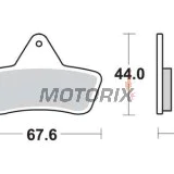 Brzdové destičky -TRW- MCB763SI, Arctic Cat 250/300/400/440/454/500 ATV 2x4/4x4/Autom. (1998-2004), Arctic Cat Bear Cat 450/454 2x4/4x4 (1996-1998)