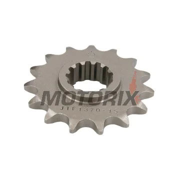 Přední pastorek -JT- JTF1370,15, 15 zubů, Honda CB 600 2007-2013, CB 650 2014-2019, CBF 600 2008-2013, CBR 1000 2017-2019, CBR 600 1999-2019, CBR 650 2014-2018, CBR 900 1996-1999, CRF 1000 2015-2019, XL 1000 1999-2013