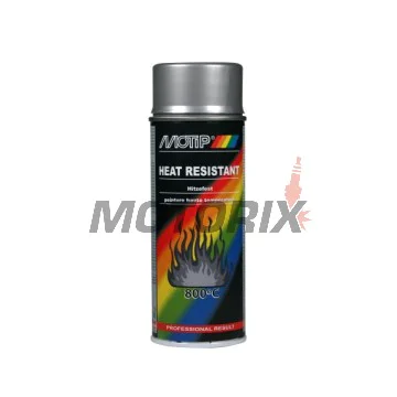 Žáruvzdorná barva -MOTIP- stříbrná, matná, 400ml