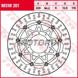 Brzdový kotouč -TRW- MSW201, 320mm, Honda VFR1200F V4/DCT/ABS (2010-2015)