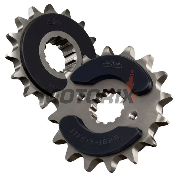 Přední pastorek -JT- JTF1595,16RB, 16 zubů, s gumový tlumič, Yamaha FZ6 600 2009-2017, XJ6 600 2009-2016, XJ6 650 2013-2016
