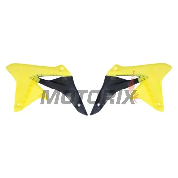 Přední boční plasty -POLISPORT- černé/žluté, SUZUKI RM-Z 250 2010-2018