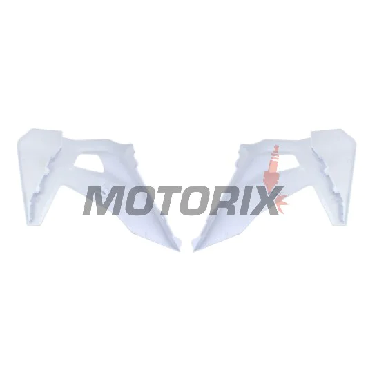 Přední boční plasty -POLISPORT- bílé, HUSQVARNA FC, FE, TC, TE 50-450 2019-2023