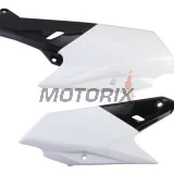 Zadní boční plasty -POLISPORT- černé/bílé, YAMAHA WR, YZ 250/450 2014-2019