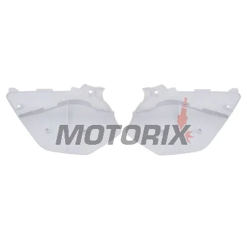 Zadní boční plasty -POLISPORT- bílé, YAMAHA YZ 125/250 2002-2014
