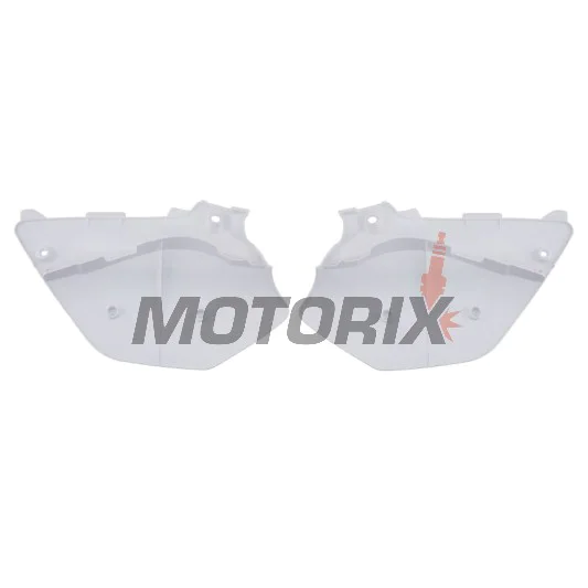 Zadní boční plasty -POLISPORT- bílé, YAMAHA YZ 125/250 2002-2014