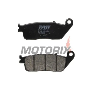 Brzdové destičky -TRW- MCB598, BMW C 600/650/Evolution, Cagiva Gran Canyon/Navigator, Honda CB/CBF/CBR/Hornet/Forza/Shadow, Kawasaki J/Z/KLE, Kymco Downtown/Xciting, Suzuki Burgman/Bandit, Triumph Bonneville/Tiger, Yamaha MT-01/WR - 1987-2022