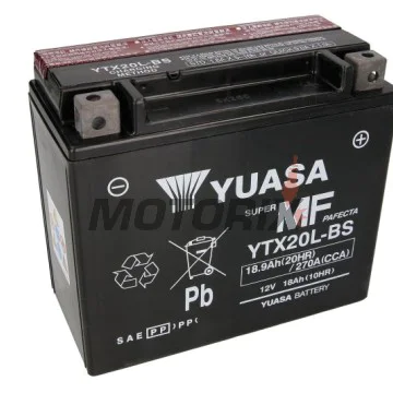 Akumulátor -YUASA- YTX20L-BS, 19Ah 12V
