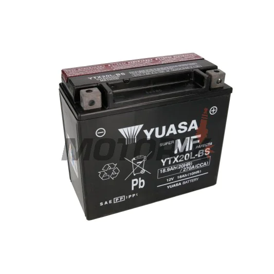Akumulátor -YUASA- YTX20L-BS, 19Ah 12V